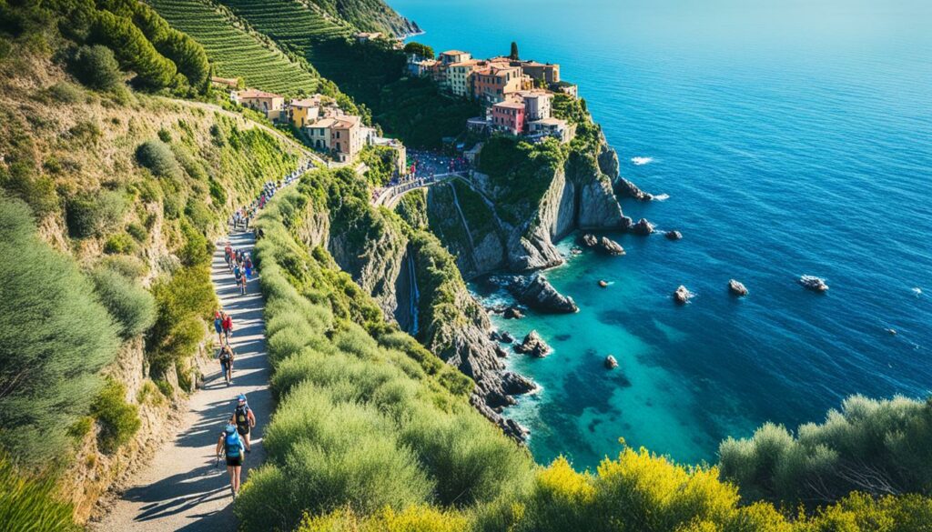 Cinque Terre wandern durch Natur