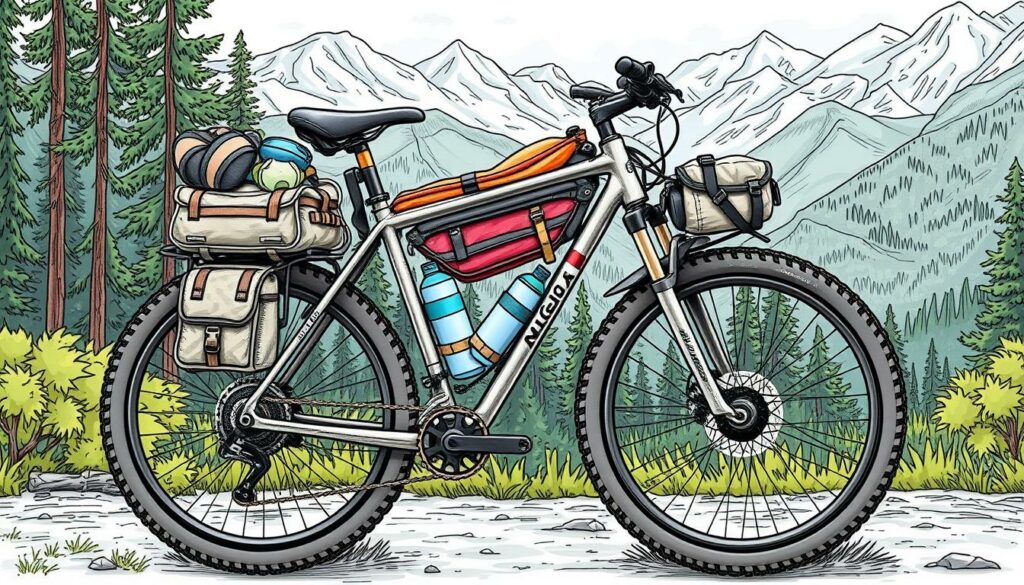 Bikepacking bike setup