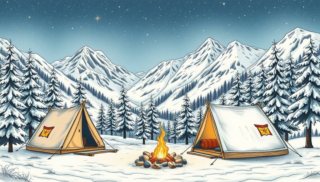 Wintercamping Alpen