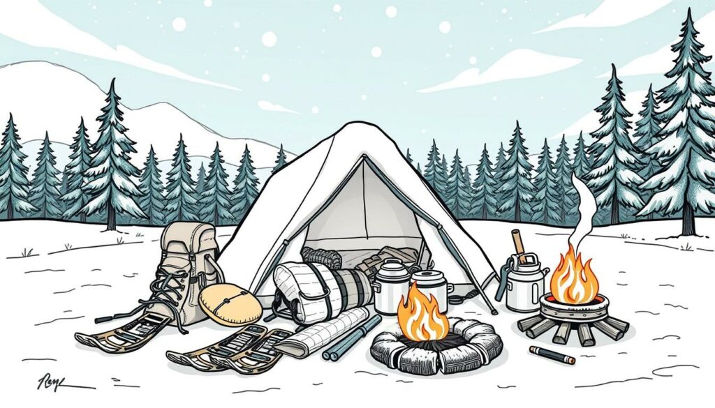 Wintercamping Ausrüstung