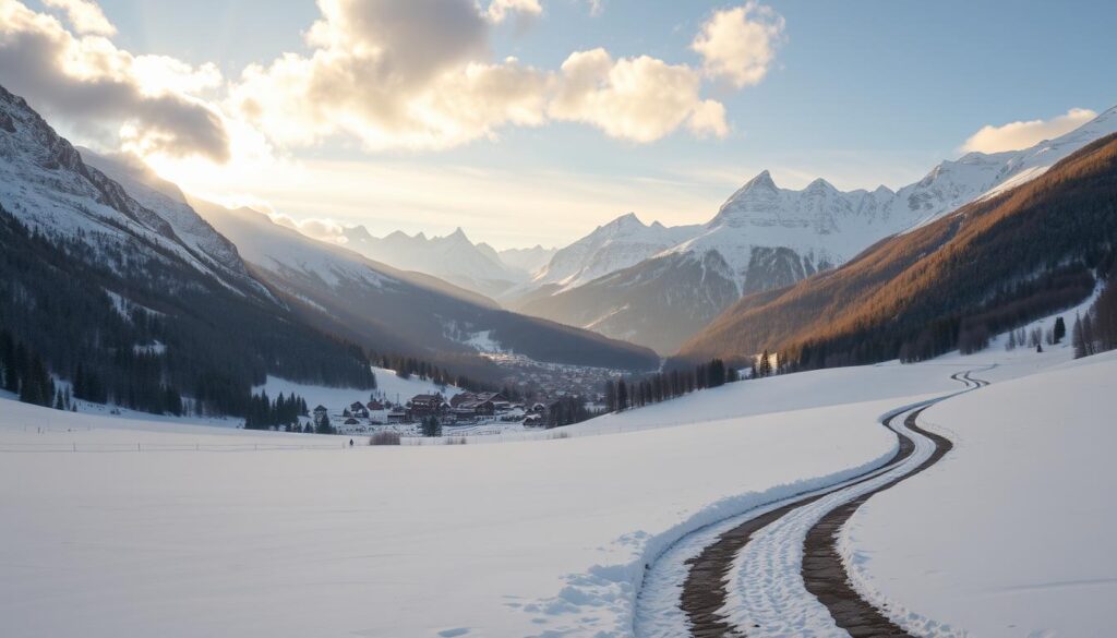 winterlandschaft tal